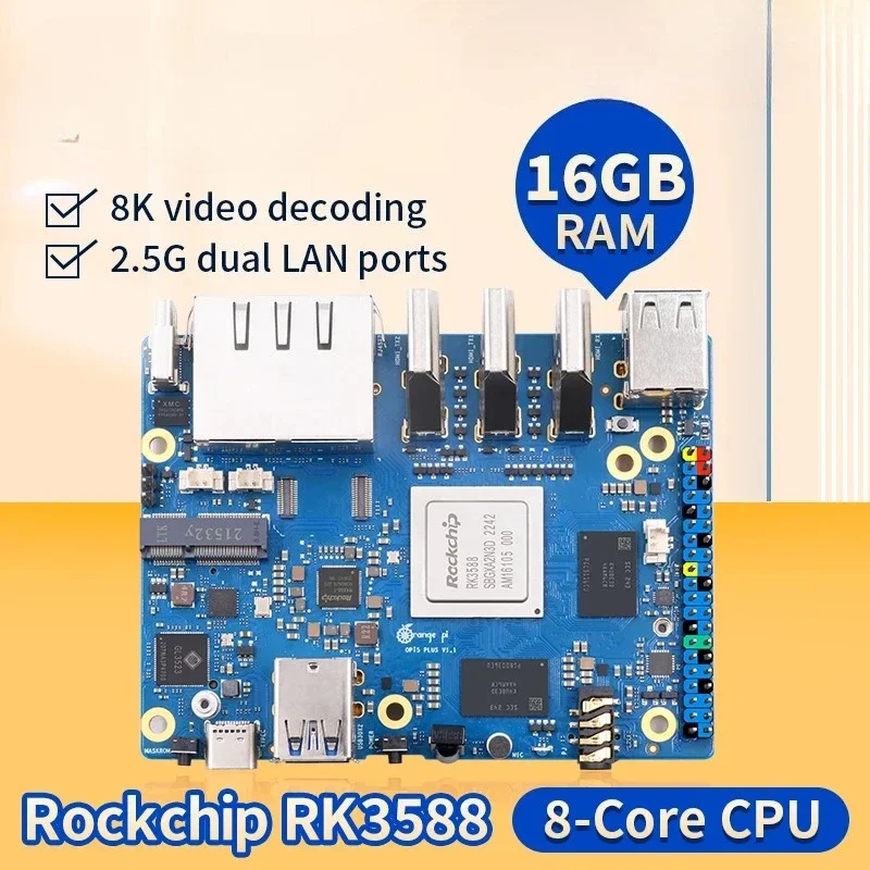 16G R-AM Single Board Computer - огляд і ціна Orange Pi 5 Plus 16Gb